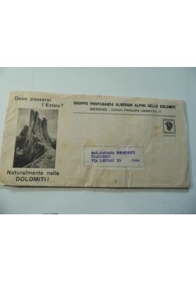 Pieghevole "Stazioni Climatiche Alpine delle DOLOMITI EDIZIONE 1933"