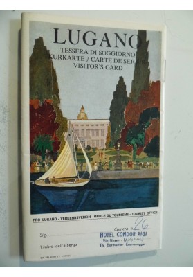 LUGANO TESSERA DI SOGGIORNO 1969