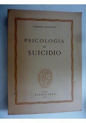 Psicologia e Vita, 1 - PSICOLOGIA DEL SUICIDIO