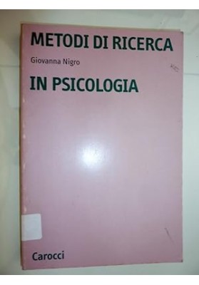 METODI DI RICERCA IN PSICOLOGIA