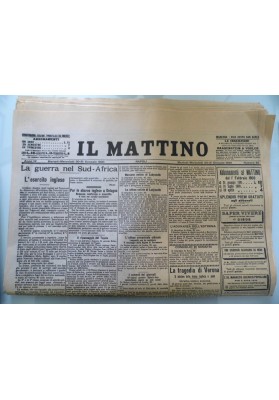 Lotto Ristampe "IL MATTINO ANNO IX 1 - 31 Gennaio  1900"