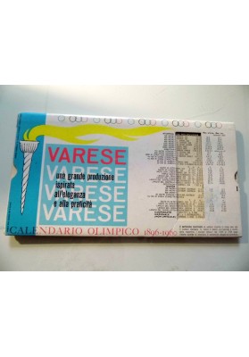 VARESE CALENDARIO OLIMPICO 1896 - 1960