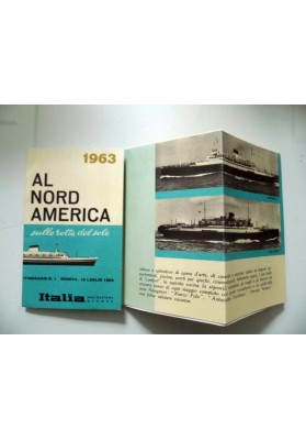 AL NORD AMERICA 1963 sulla rotta del sole ITALIA NAVIGAZIONE ITALIA