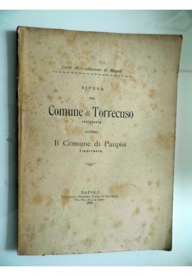 DIFESA DEL COMUNE DI TORRECUSO resistente CONTRO IL COMUNE DI PAUPISI ricorrente