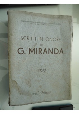 SCRITTI IN ONORE DI G. MIRANDA 1939