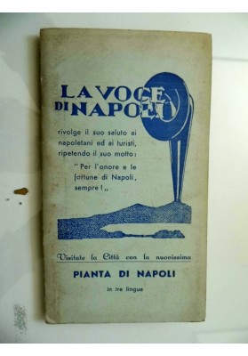 LA VOCE DI NAPOLI  - PIANTA DI NAPOLI in tre lingue