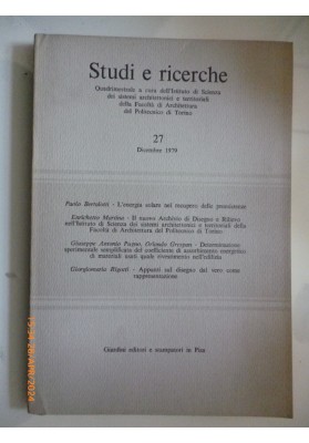 Studi e Ricerche n.° 27 Dicembre 1979