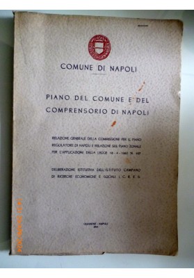 COMUNE DI NAPOLI - PIANO DEL COMUNE E DEL COMPRENSORIO DI NAPOLI