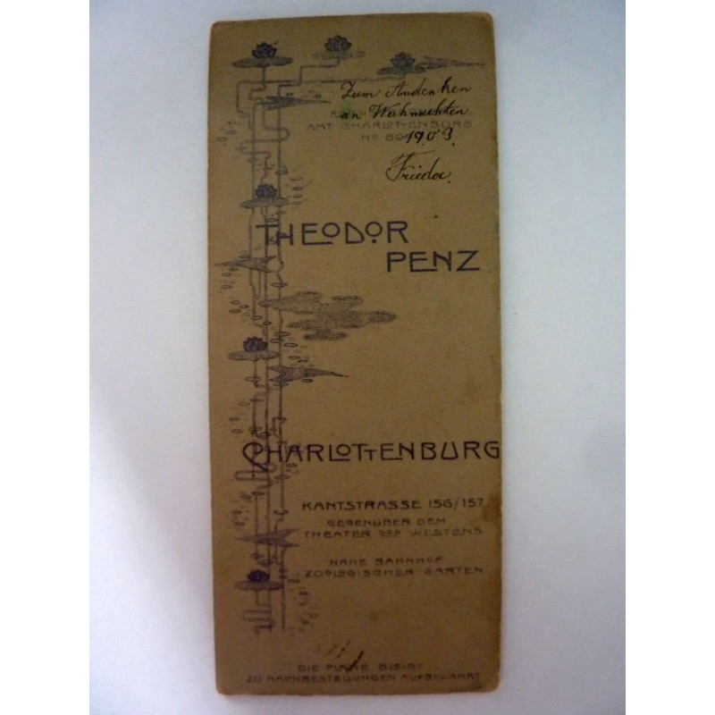 Fotografia "Ritratto di Signora  Fotografo THEODORE PENZ CHARLOTTENBURG" 1909