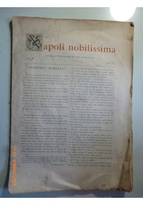 NAPOLI NOBILISSIMA  Rivista di Topografia ed Arte Napoletana Vol. XI Fasc.II