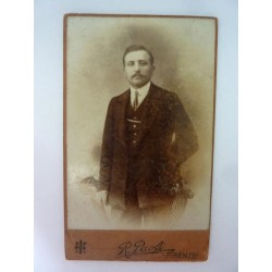 Fotografia "Ritratto Maschile PREMIATO STUDIO FOTOGRAFICO R. PAOLI FIRENZE" Inizi 1900
