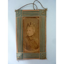 Fotografia all'Albumina "Ritratto di Giovane Donna FOTOGRAFO H.LE LIEUR ROMA" 1875 circa