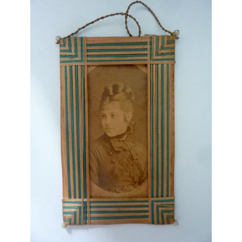Fotografia all'Albumina "Ritratto di Giovane Donna FOTOGRAFO H.LE LIEUR ROMA" 1875 circa
