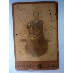 Fotografia all'Albumina "Ritratto di Signora STABILIMENTO FOTOGRAFICO R. BALDAZZI NAPOLI" 1880