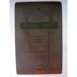Fotografia "Ritratto di Signora ATELIER FUR MODERNE PHOTOGRAPHIE RUDOLF OBIT BERLIN N." Inizi 1900
