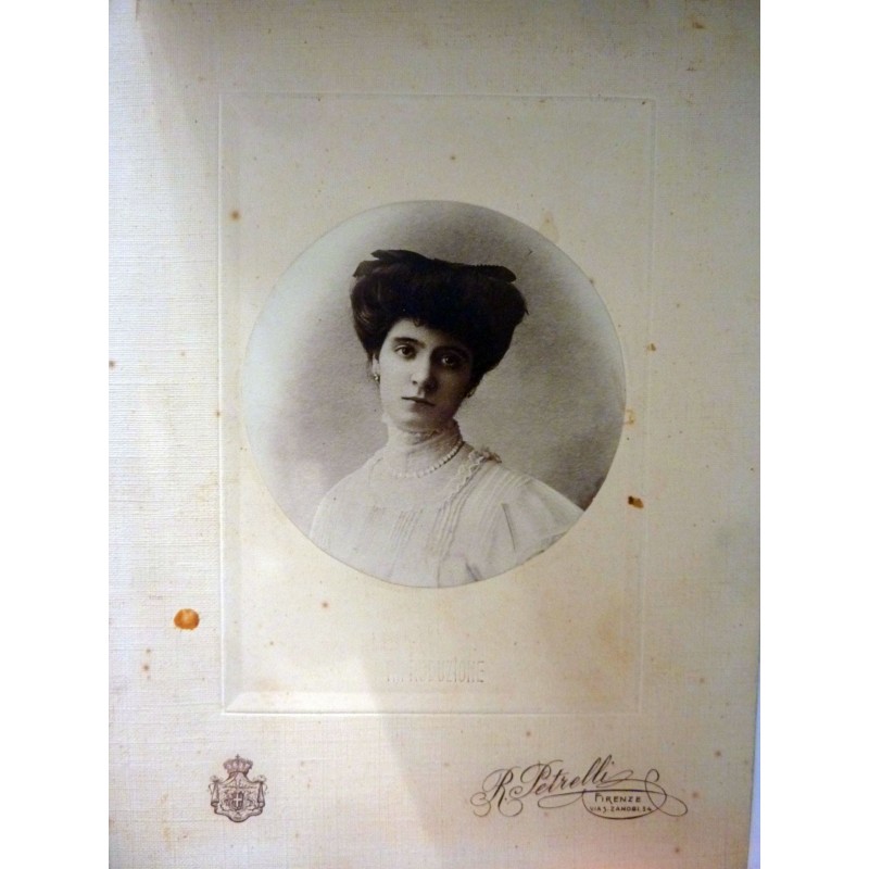 Fotografia "Ritratto di Signora - R. PETRELLI Firenze" Inizi 1900