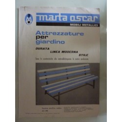 MARTA  OSCAR  MOBILI METALLICI - TORINO  Attrezzature per Giardino Febbraio 1965