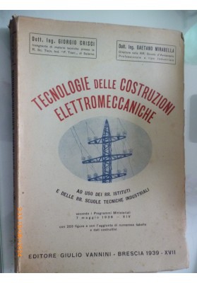 TECNOLOGIA DELLE COSTRUZIONI ELETTROMECCANICHE