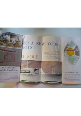 "A New York con i nuovi supertransatlantici MICHELANGELO & RAFFAELLO" 1965