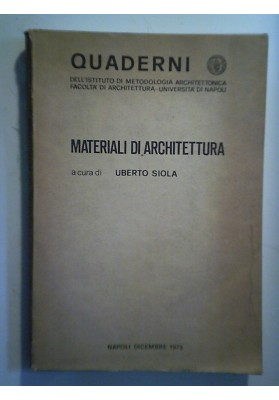 MATERIALI DI ARCHITETTURA