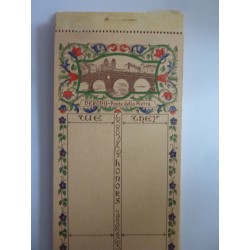 Taccuino "BRIDGE SCORE" Inizi '900