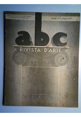 ABC RIVISTA D'ARTE Anno VI N.5 Maggio 1937 - XV