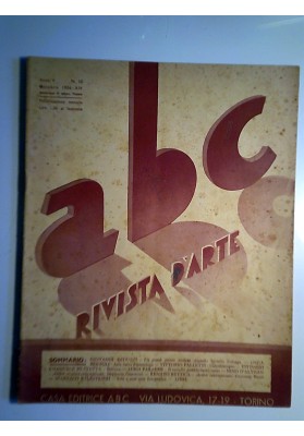 ABC RIVISTA D'ARTE Anno V N.10 Ottobre 1936 - XIV