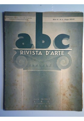 ABC RIVISTA D'ARTE Anno VI N. 6 Giugno 1937 - XV