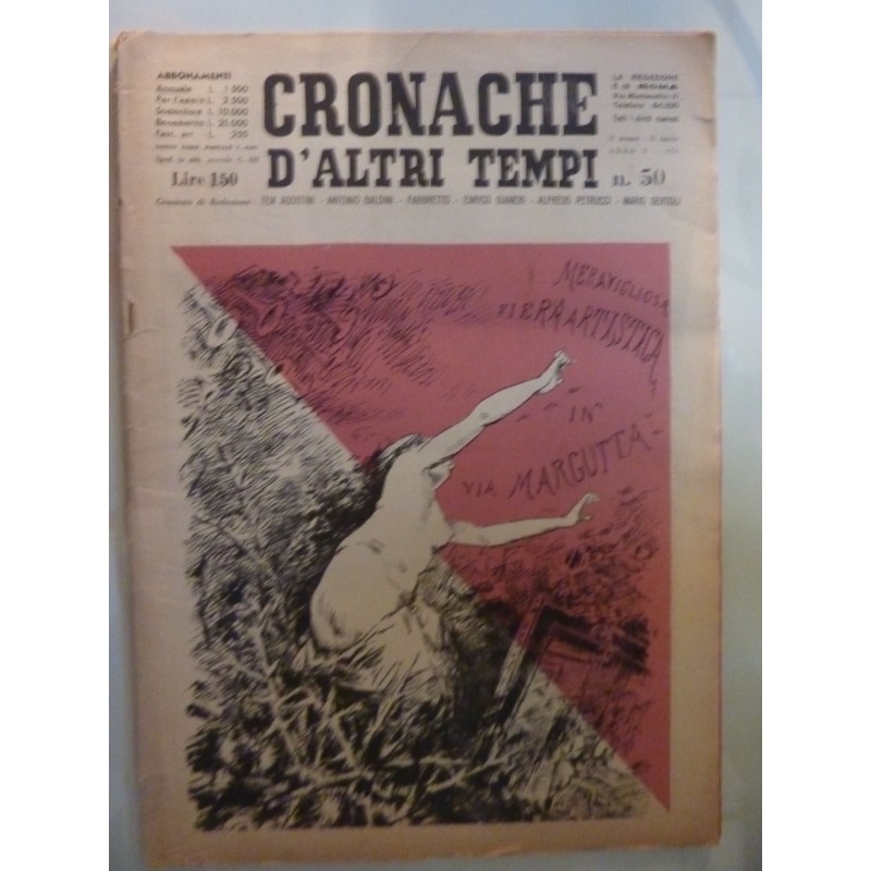 CRONACHE DI ALTRI TEMPI Anno V 1958 n.° 50 IL CIRCOLO ARTISTICO