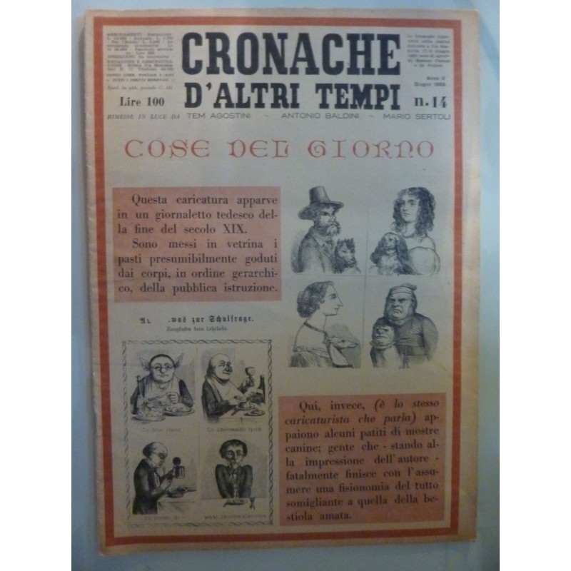 CRONACHE DI ALTRI TEMPI Anno II  n.° 14 Giugno 1955