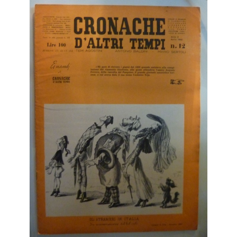 CRONACHE DI ALTRI TEMPI Anno II  n.° 12 Aprile 1955