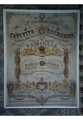 All' illustrissimo Signore Cav. TITO ECHERINI Direttore delle Carceri Giudiziarie di Napoli Agosto 1878