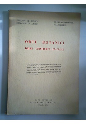 ORTI BOTANICI DELLE UNIVERSITA' ITALIANE