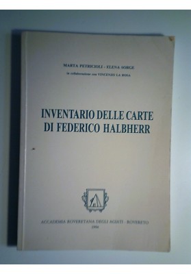 INVENTARIO DELLE CARTE DI FEDERICO HALBHERR