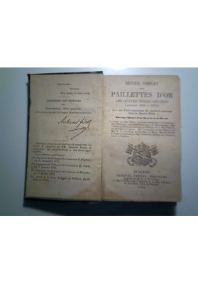 RECUEIL COMPLET DES PAILETTES D'OR LES QUATRES SERIES REUNIES ( ANNES 1868 a 1879 )