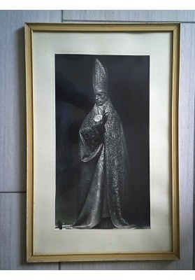 Fotografia Autografata "Francesco Messina Monumento  a Pio XII" 1964