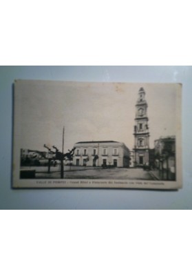 Cartolina Viaggiata "VALLE DI POMPEI Grand Hotel e Ristorante del Santuario con vista del Campanile" 1936