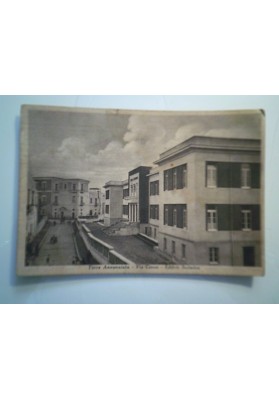 Cartolina Viaggiata "Torre Annunziata - Via Cavour - Edificio Scolastico" 1940