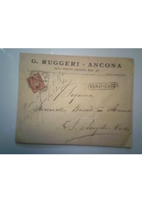 Busta Viaggiata "G. RUGGIERI ANCONA" 1897