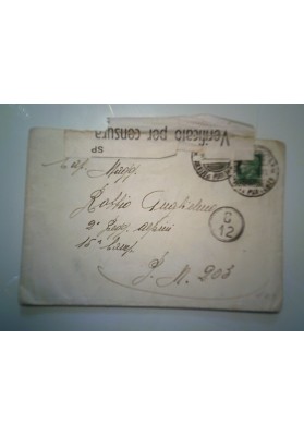 Busta Viaggiata Posta Militare "CENSURA" 1943