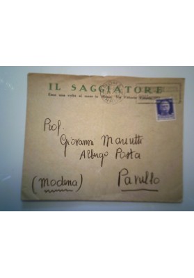 Busta Viaggiata "IL SAGGIATORE Roma" 1934