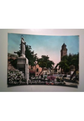 Cartolina Viaggiata "Villacidro - Piazza XX Settembre - Statua votiva dell'Immacolata"   1959