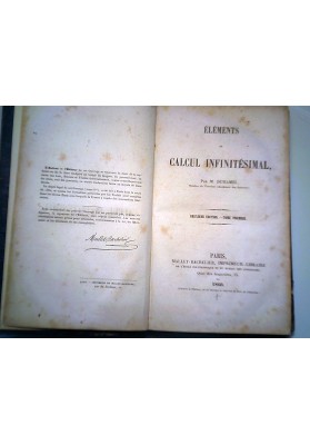ELEMENTS DE CALCUL INFINITESIMAL Tome Premier