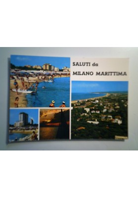 Cartolina Viaggiata "SALUTI da MILANO MARITTIMA" Vedutine 1964