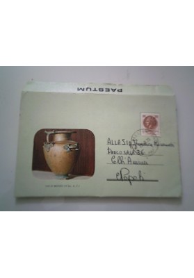 Raro Biglietto Postale Viaggiato "PAESTUM" 1975