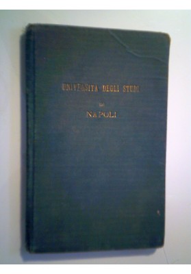 UNIVERSITA' DEGLI STUI DI NAPOLI FACOLTA' DI CHIMICA - LIBRETTO TESSERA D'ISCRIZIONE DELLO STUDENTE