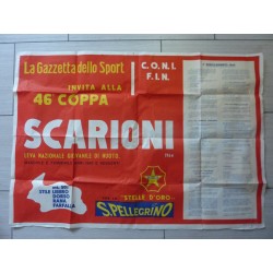 Manifesto"COPPA SCARIONI LA GAZZETTA DELLO SPORT  1964"