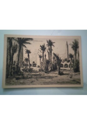 Cartolina "Mostra Triennale delle Terre Italiane d'Oltremare Napoli 9 Maggio - 15 Ottobre 1940 - XVIII MOSTRA DELLA LIBIA"