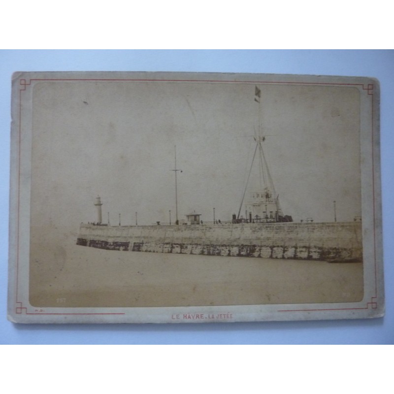 Fotografia all'Albumina "LE HAVRE - LA JETEE"