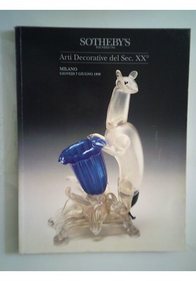 SOTHEBY' S Arti Decorative del XX°  secolo MILANO 7 Giugno 1990